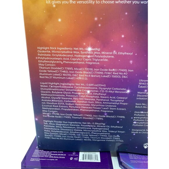 New PROFUSION Hightlighter Cheek Face Eye Makeup Set - Picture 7 of 9